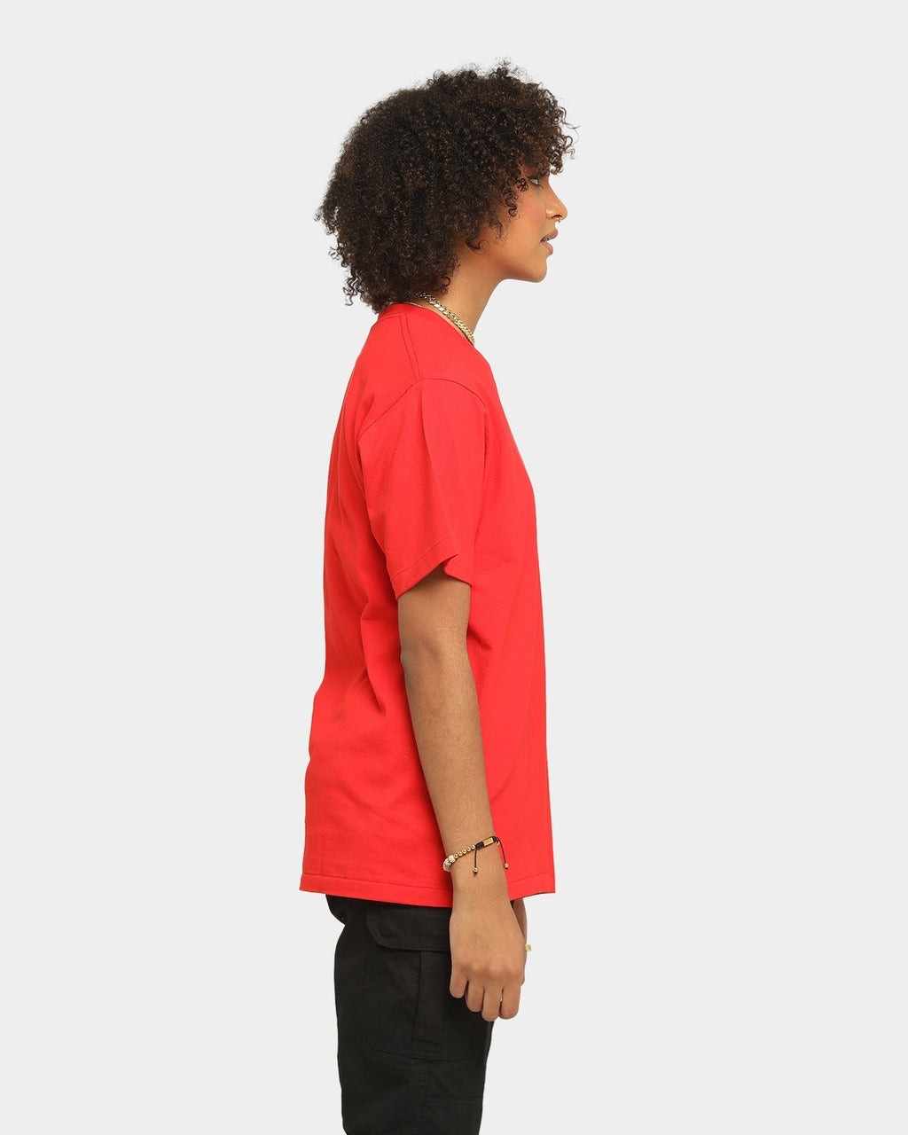 A Bathing Ape Men's Ape Head One Point Short Sleeve T-Shirt Red Style001