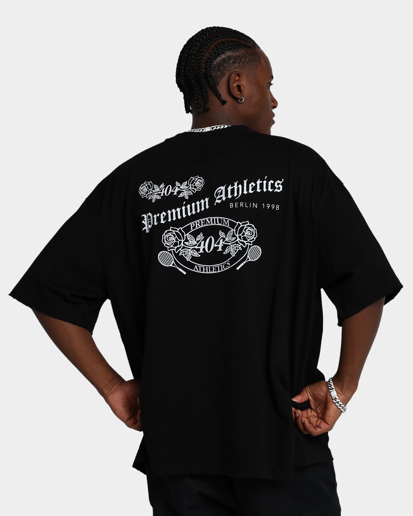 404 Premium Athletics Raw T-Shirt Black