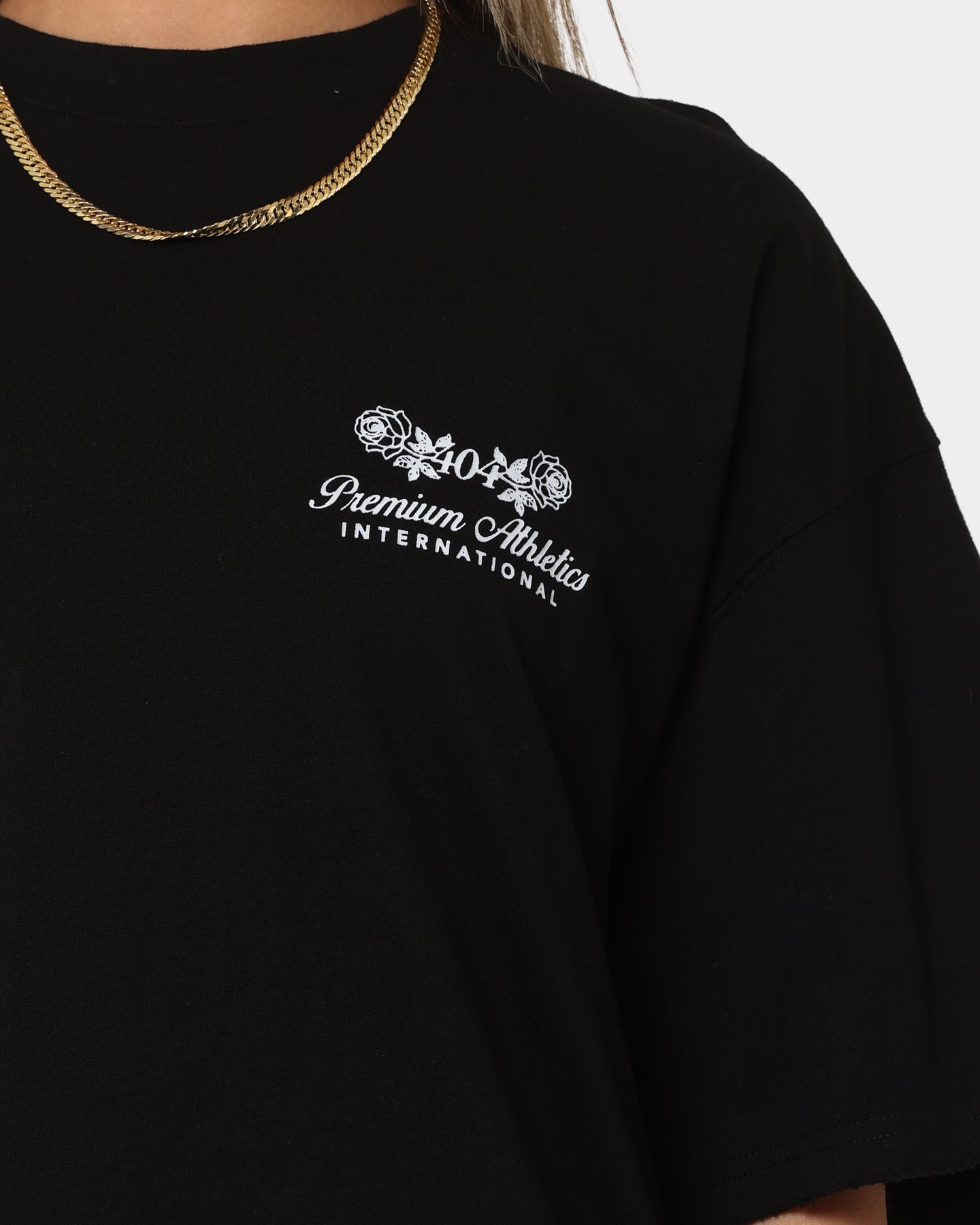 404 Premium Athletics Raw T-Shirt Black Style001