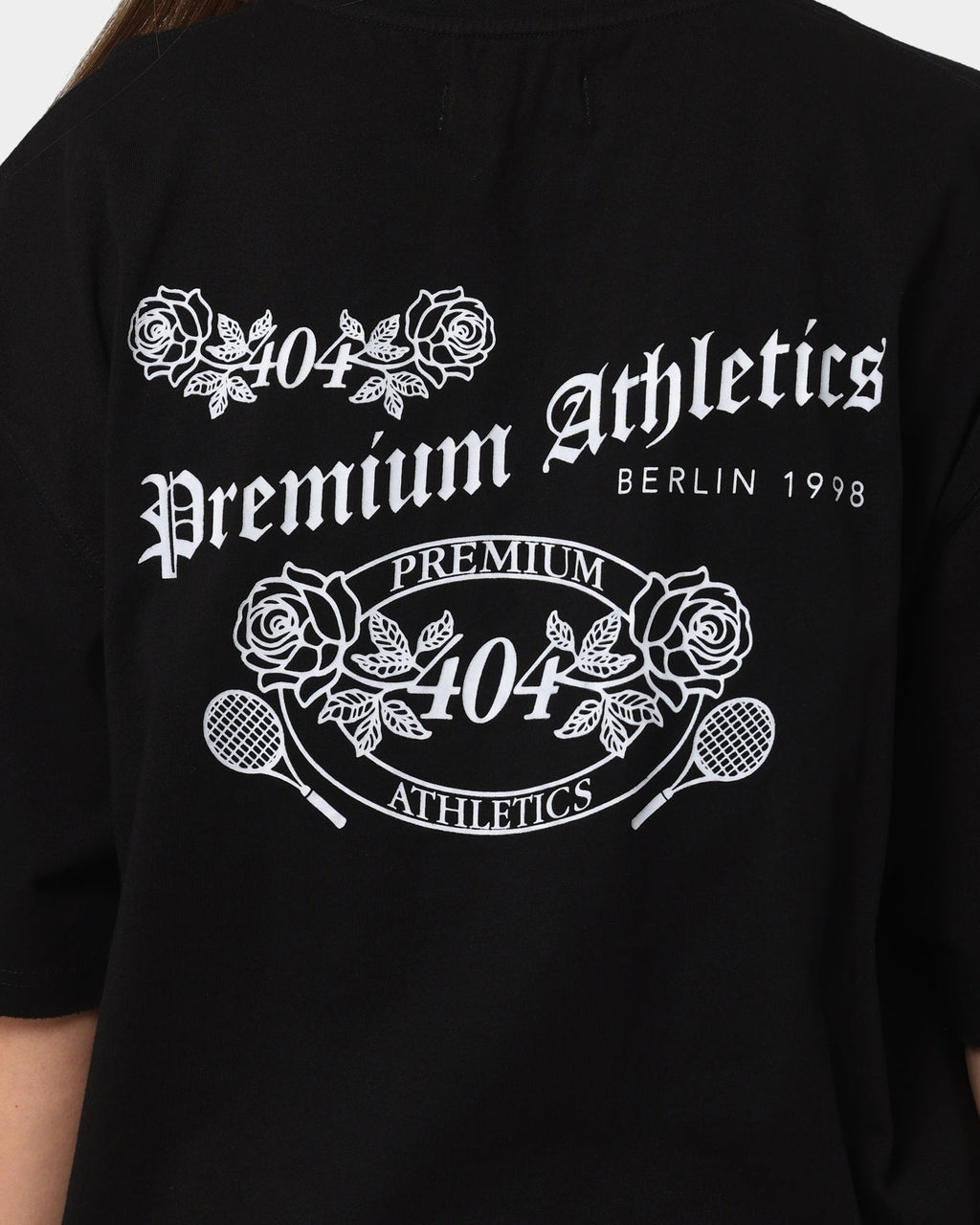 404 Premium Athletics Raw T-Shirt Black Style001