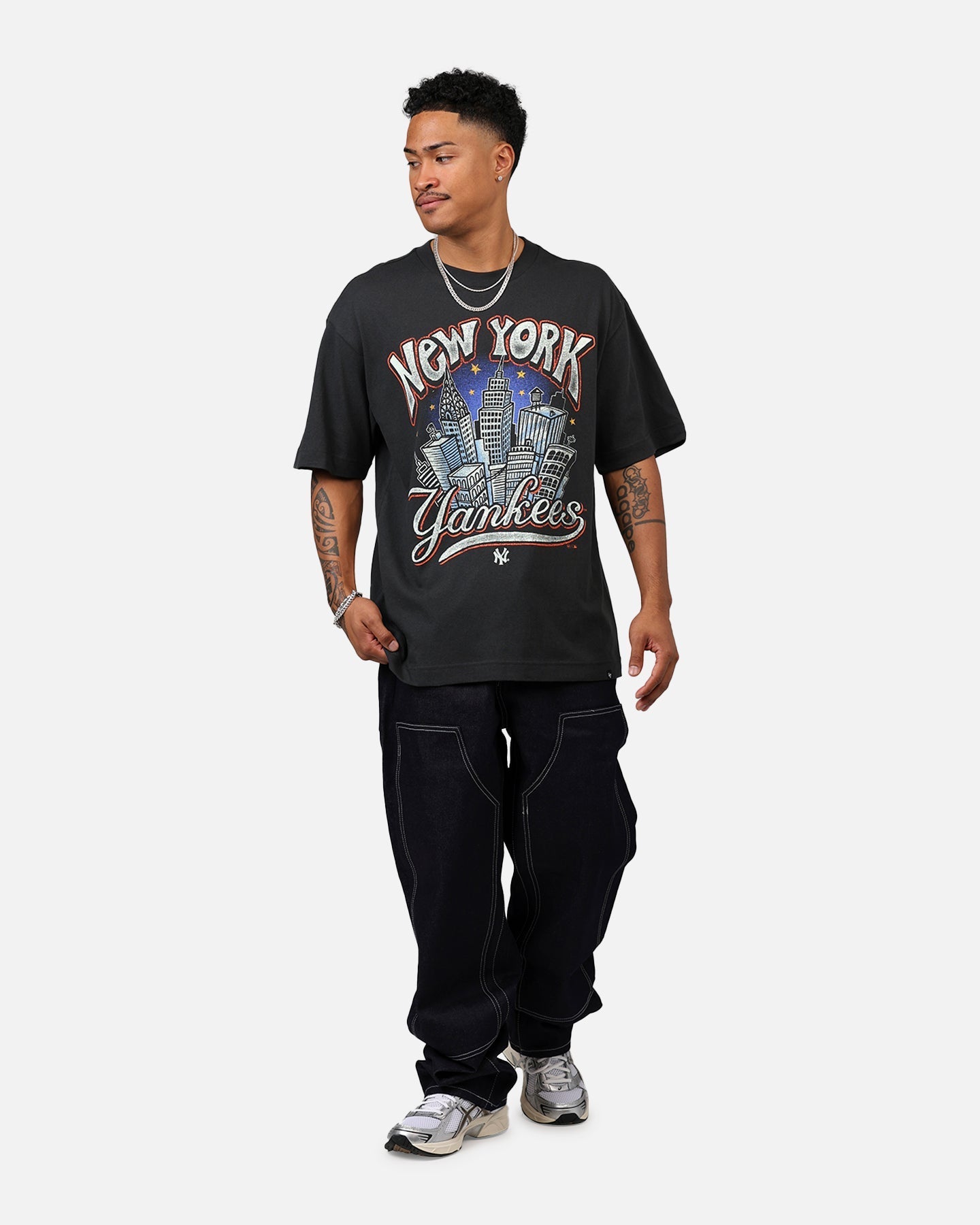 47 Brand New York Yankees 'MLB Trophy Case' Premium T-Shirt Black