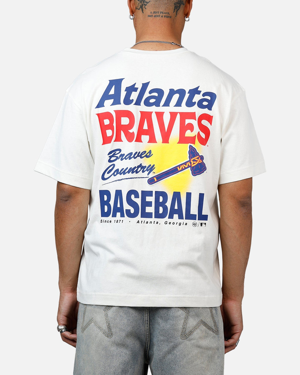 47 Brand Atlanta Braves All Fire T-Shirt White