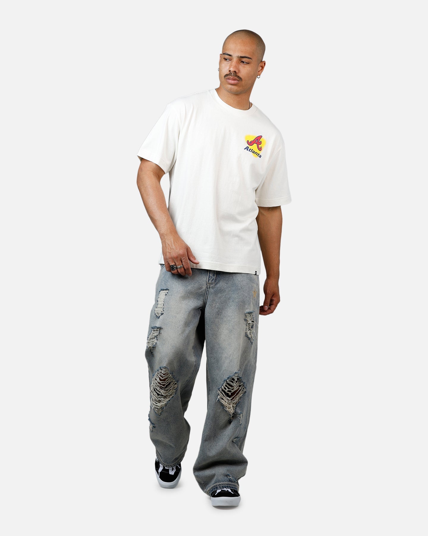 47 Brand Atlanta Braves All Fire T-Shirt White