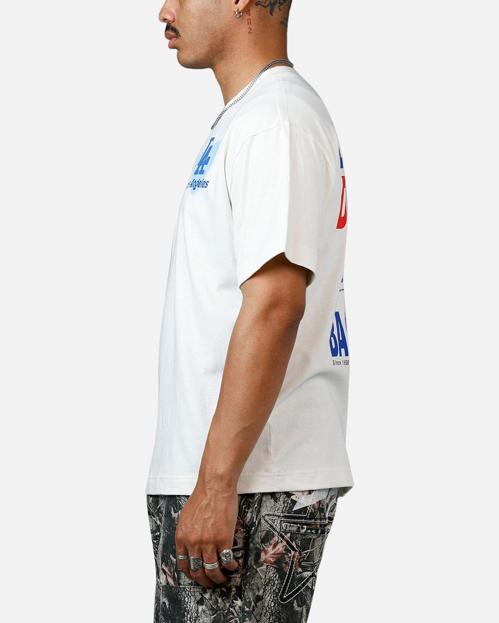 47 Brand Los Angeles Dodgers All Fire T-Shirt White