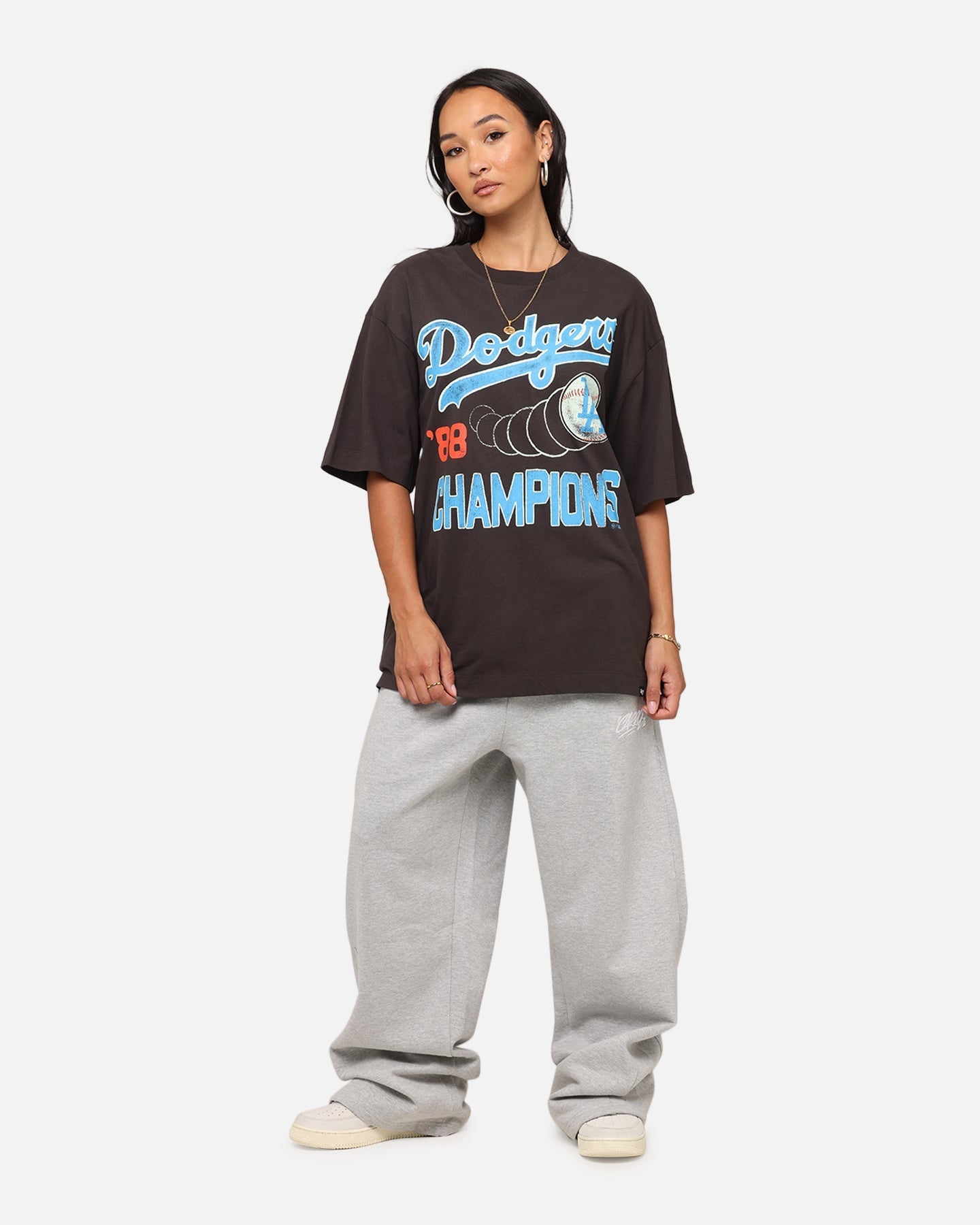 47 Brand Los Angeles Dodgers Sigma Foundation T-Shirt Dark Grey Style001