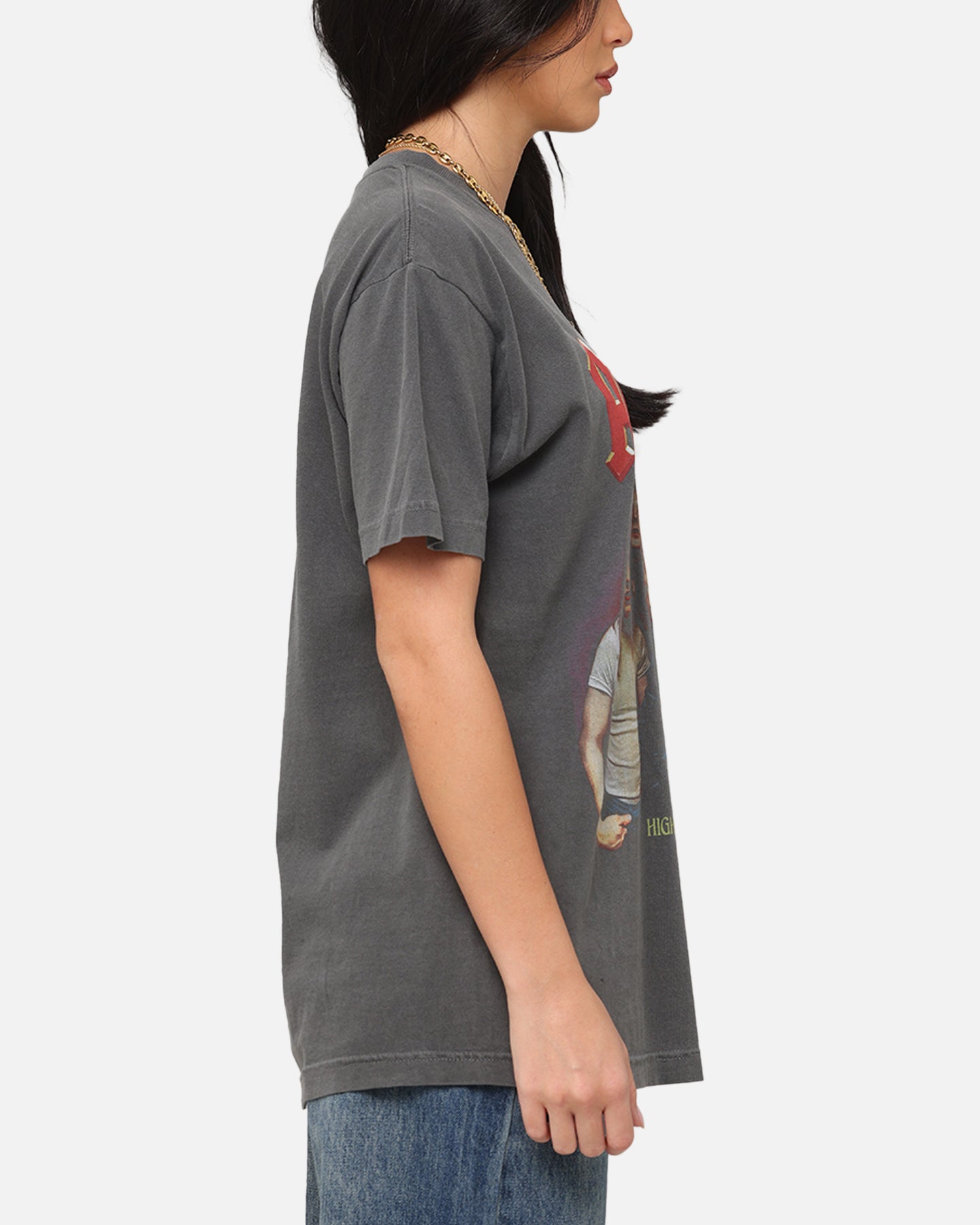 AC/DC Highway To Hell T-Shirt Faded Black Style001