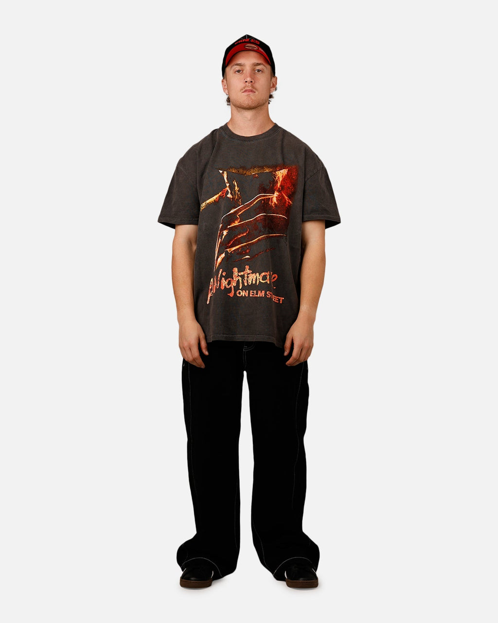 American Thrift X A Nightmare on Elm Street 'Horror Classics' Claw Heavyweight T-Shirt Black Wash