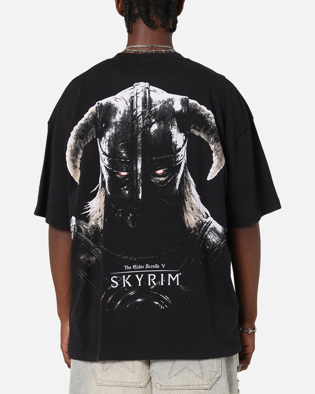 73 Studio X The Elder Scrolls V: Skyrim Aludin Vintage T-Shirt Black Acidwash