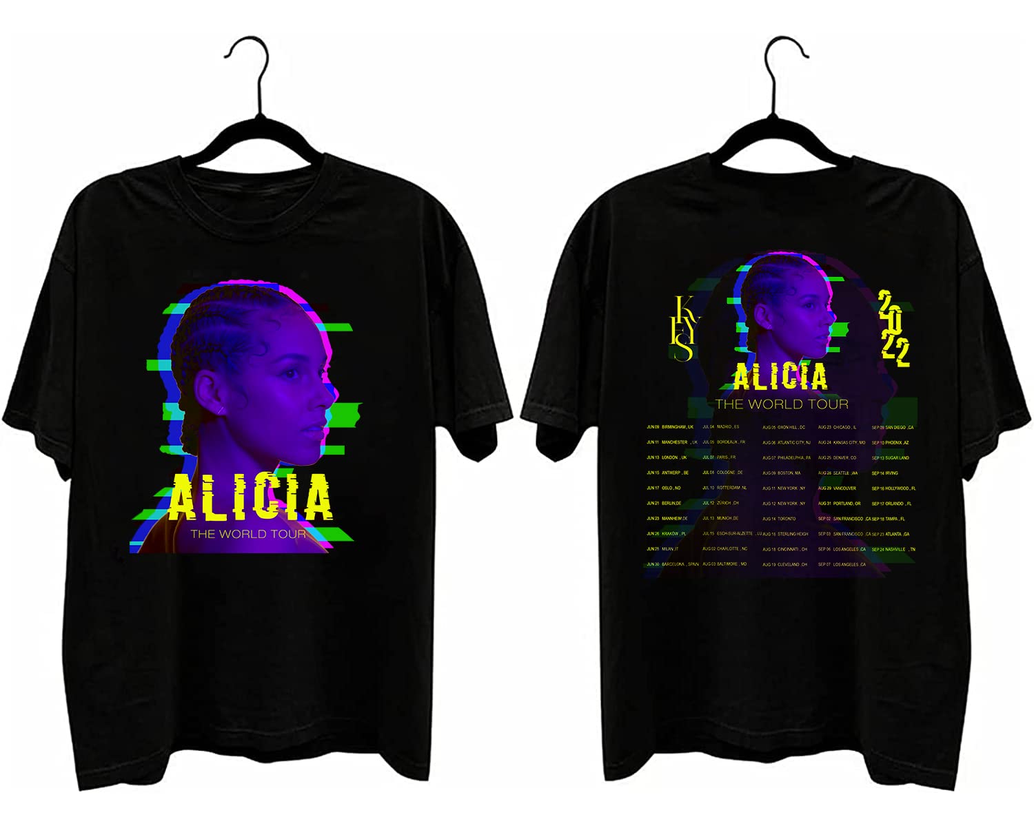 Alicia Keys The World Tour 2022 Tshirt