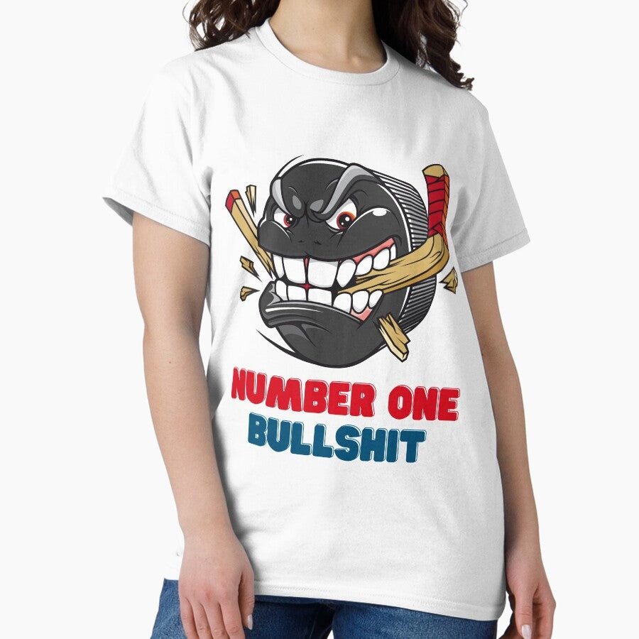 #1 Bullshit - Number One Bullshit - Ice Hockey Classic T-Shirt
