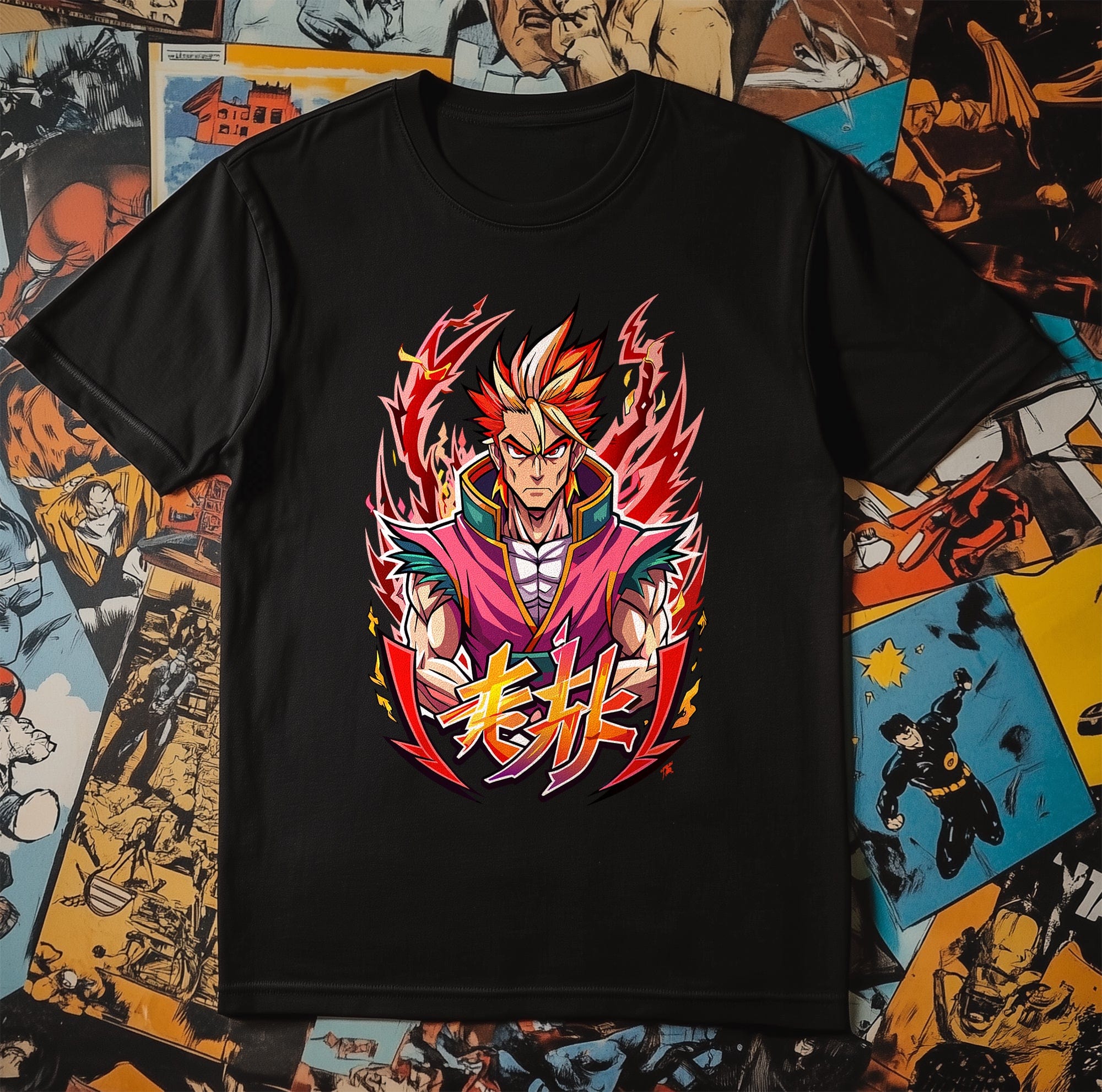 Flame Warrior Anime T-Shirt