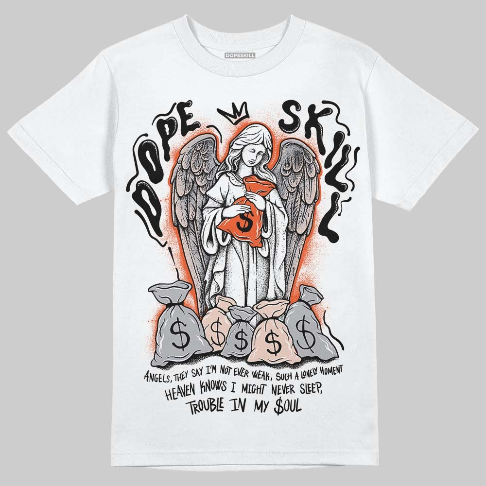 1130 Oyster Grey DopeSkill T-Shirt Angels Graphic