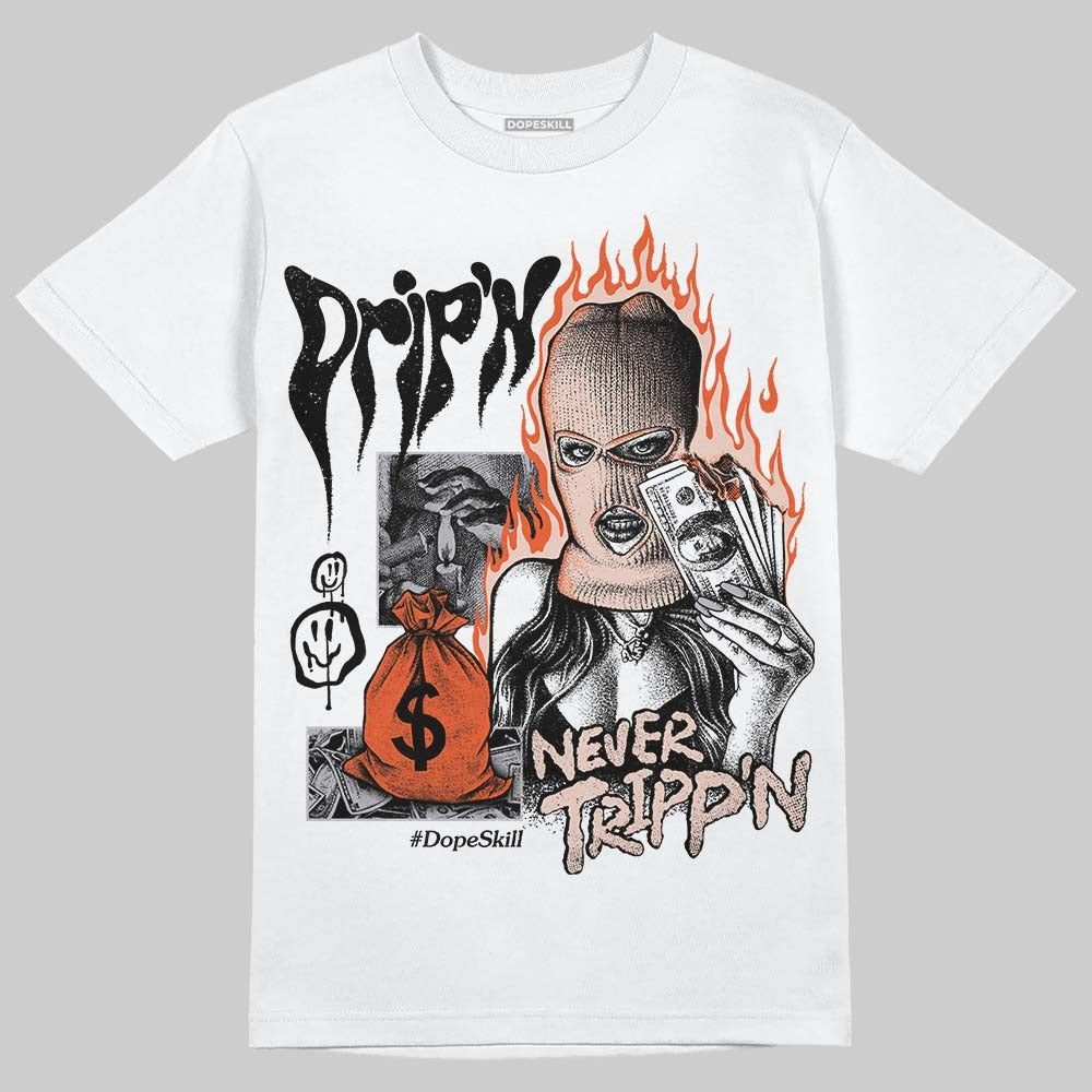 1130 Oyster Grey DopeSkill T-Shirt Drip'n Never Tripp'n Graphic