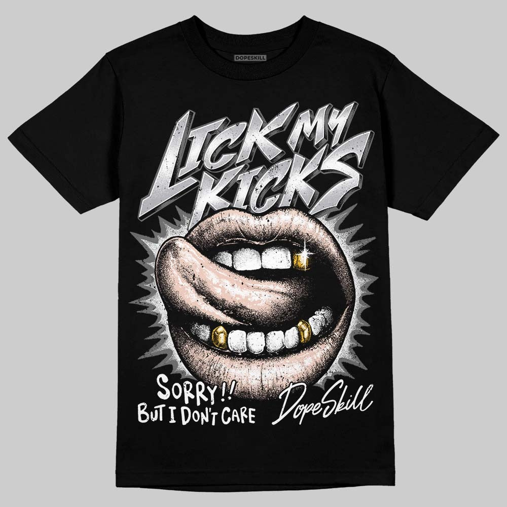 1130 Oyster Grey DopeSkill T-Shirt Lick My Kicks Graphic
