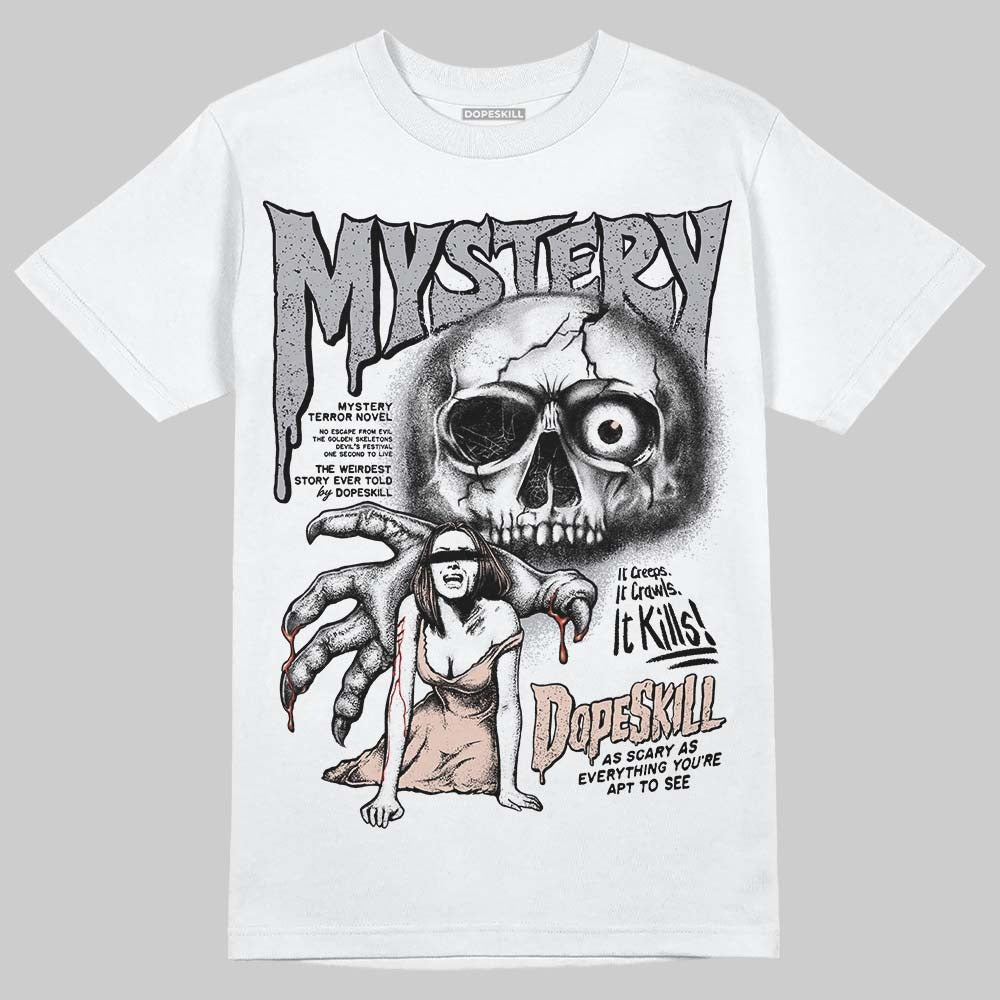1130 Oyster Grey DopeSkill T-Shirt Mystery Ghostly Grasp Graphic