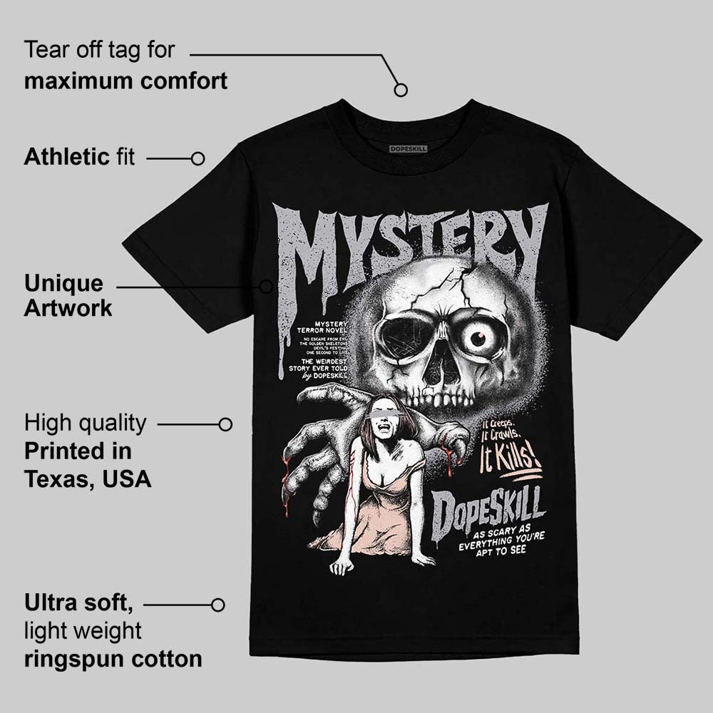 1130 Oyster Grey DopeSkill T-Shirt Mystery Ghostly Grasp Graphic