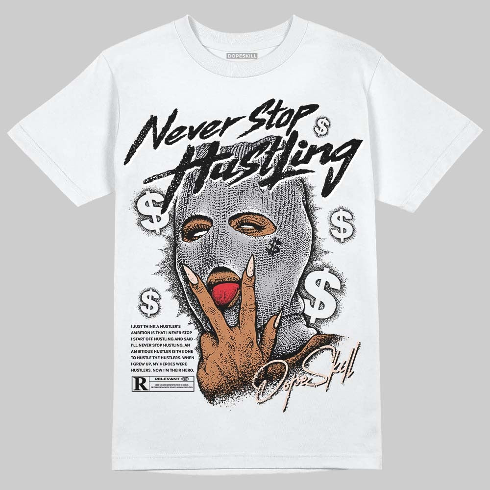 1130 Oyster Grey DopeSkill T-Shirt Never Stop Hustling Graphic