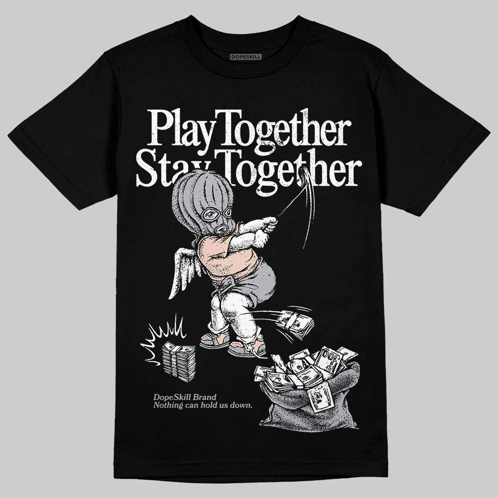 1130 Oyster Grey DopeSkill T-Shirt Play together, Stay together Graphic