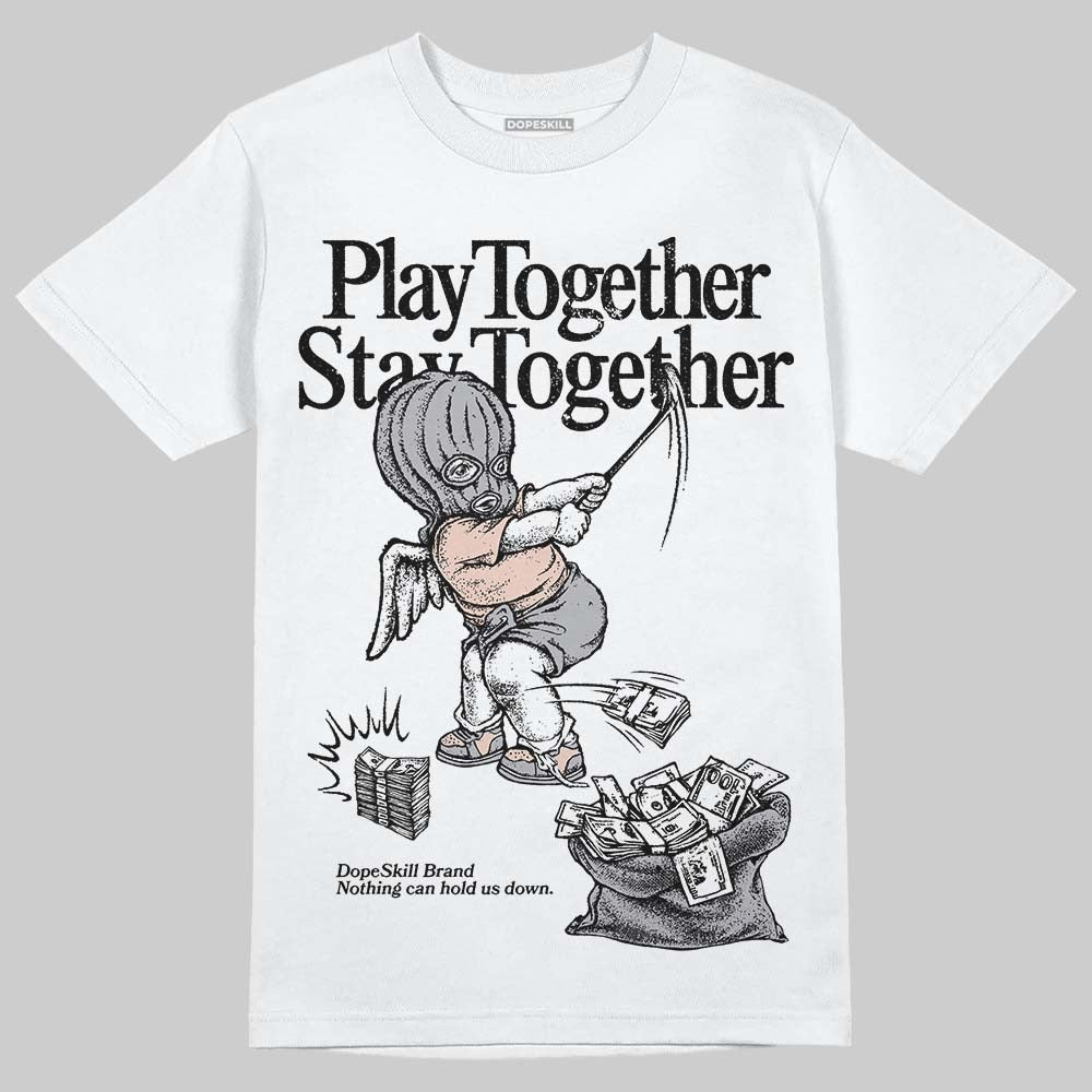 1130 Oyster Grey DopeSkill T-Shirt Play together, Stay together Graphic