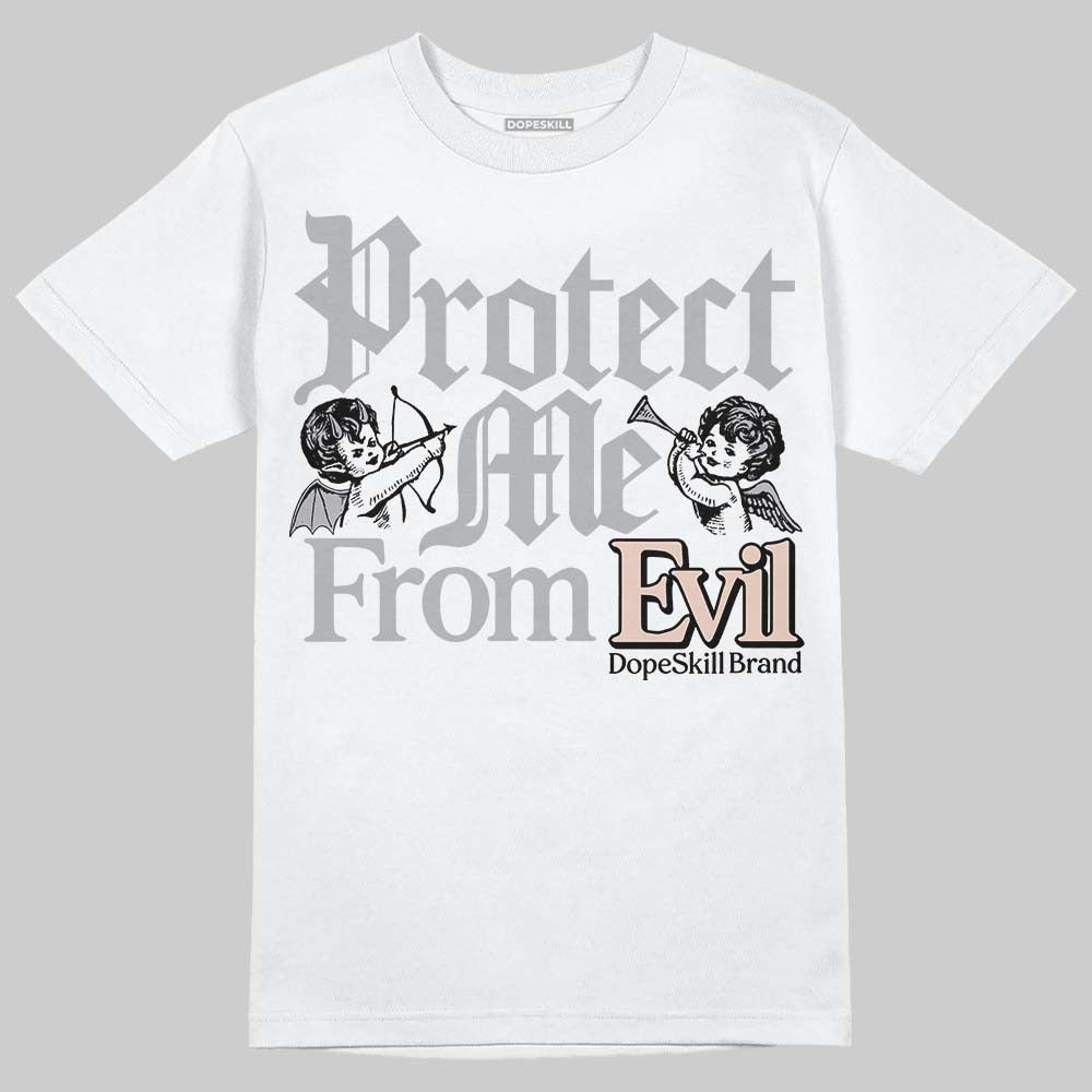 1130 Oyster Grey DopeSkill T-Shirt Protect Me From Evil Graphic