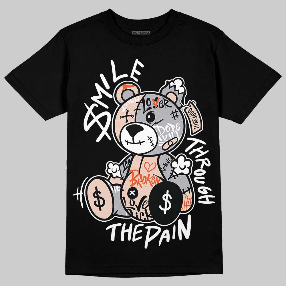 1130 Oyster Grey DopeSkill T-Shirt Smile Through The Pain Graphic