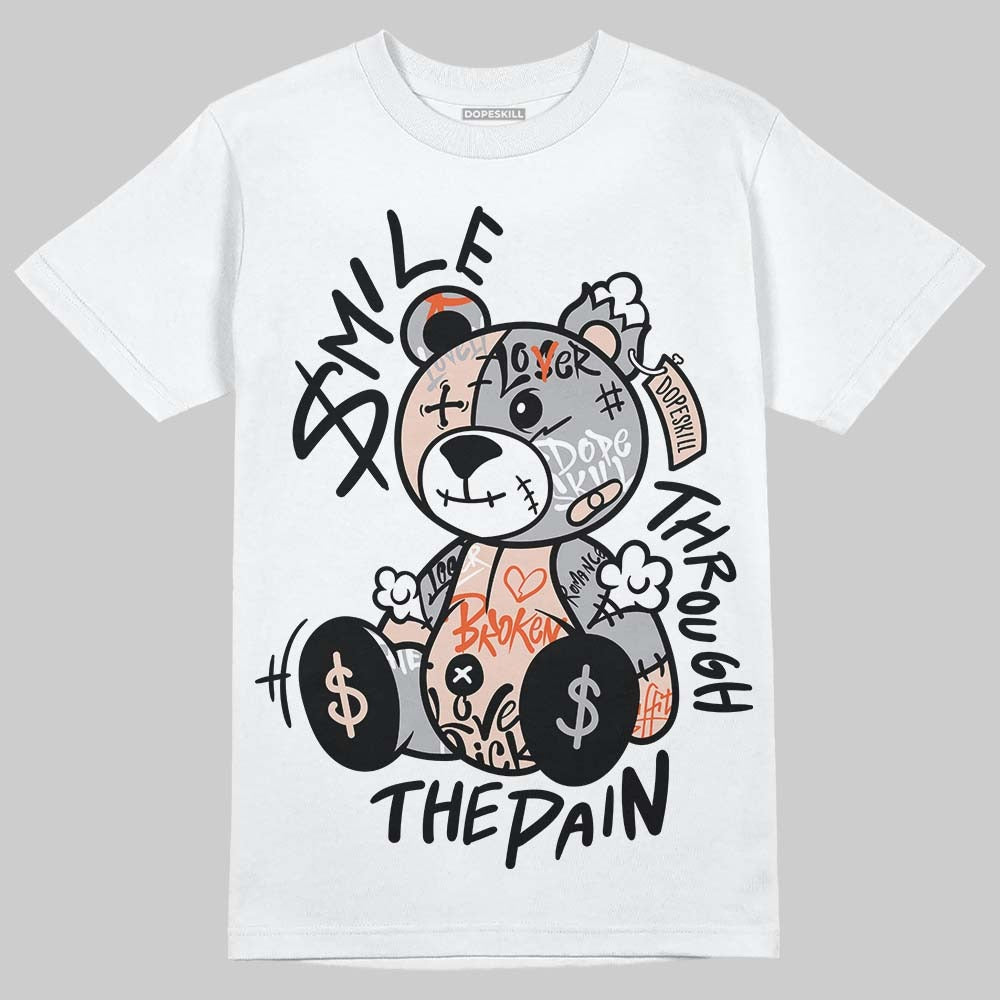 1130 Oyster Grey DopeSkill T-Shirt Smile Through The Pain Graphic