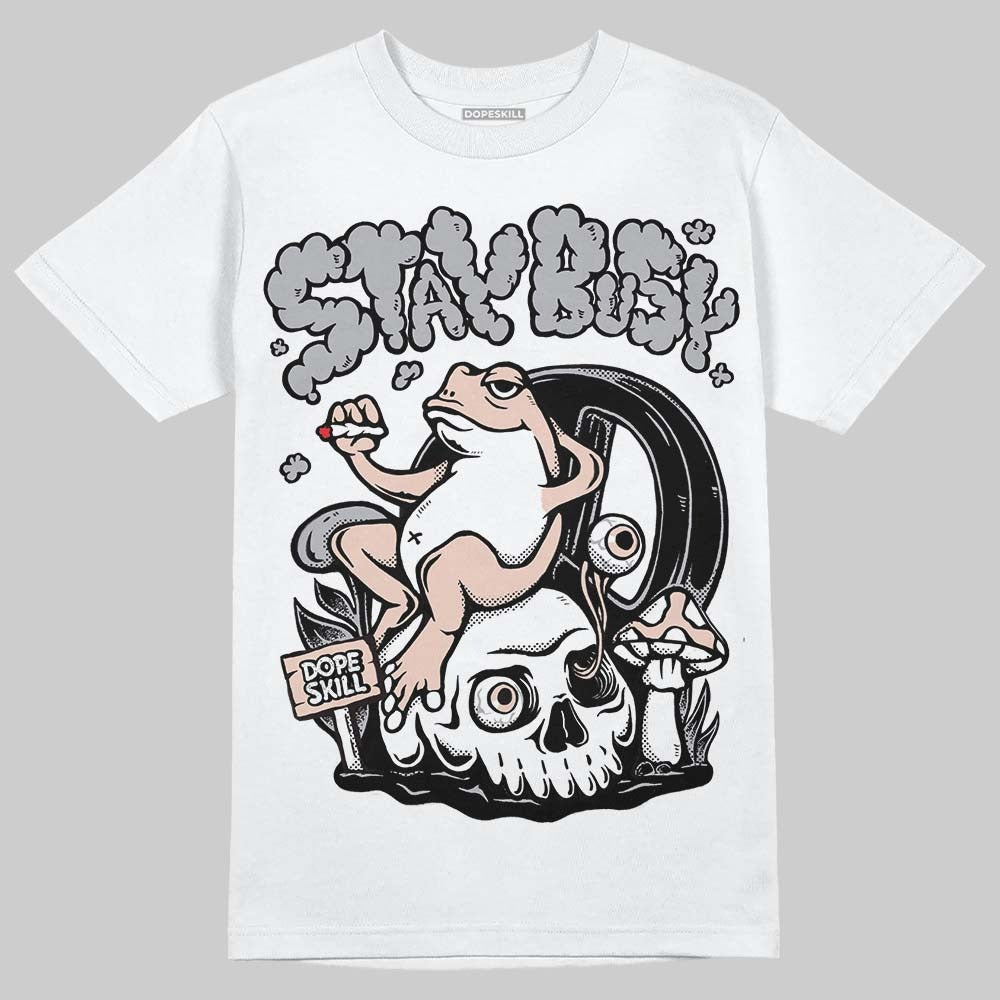 1130 Oyster Grey DopeSkill T-Shirt Stay Busy Graphic