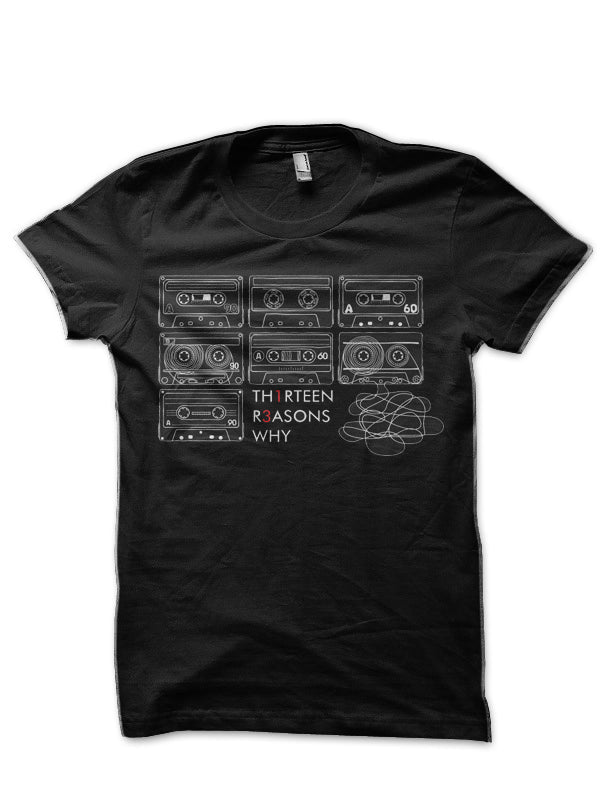 13 Reasons Why Black T-Shirt Style002