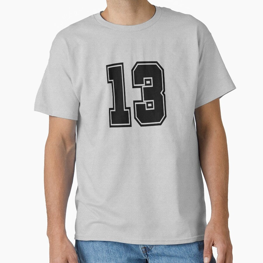 13 shirt number college style football soccer number Classic T-Shirt