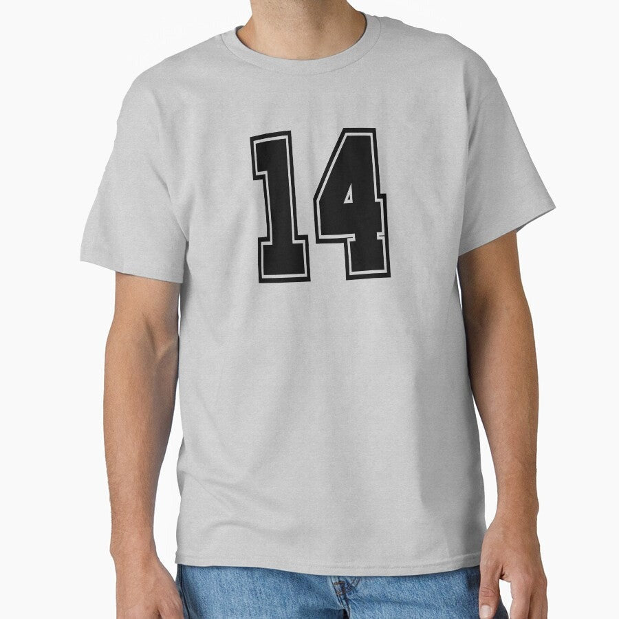 14 number college style football soccer number Classic T-Shirt