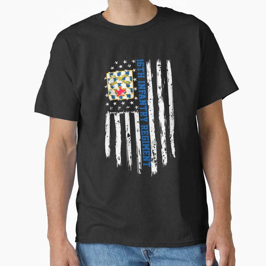 16Th Infantry Regiment American Flag Classic T Shirt