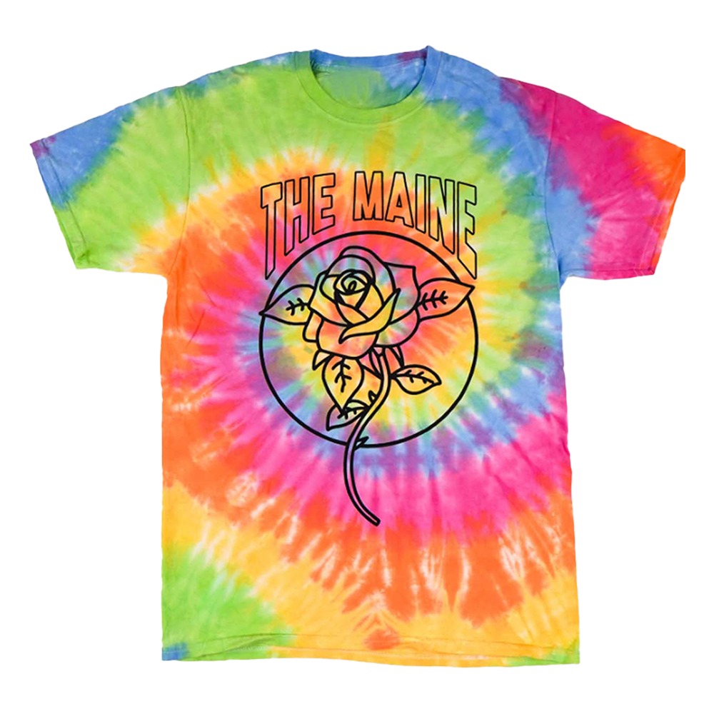 81 Twenty Three Merch Rose Rainbow Tie Dye T-Shirt Unique Dad Gifts For Father's Day