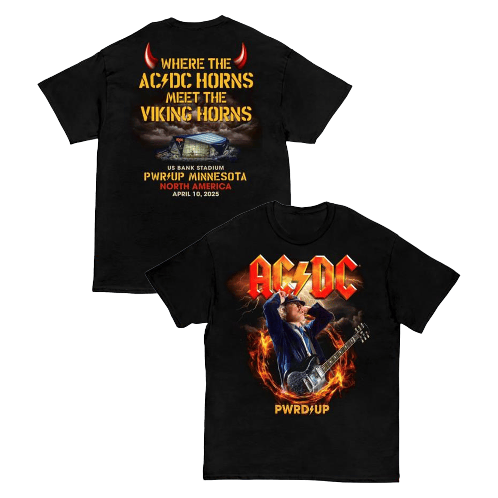 ACDC Merch Minnesota PWR Up Tour T-Shirt Gifts For Music Lovers