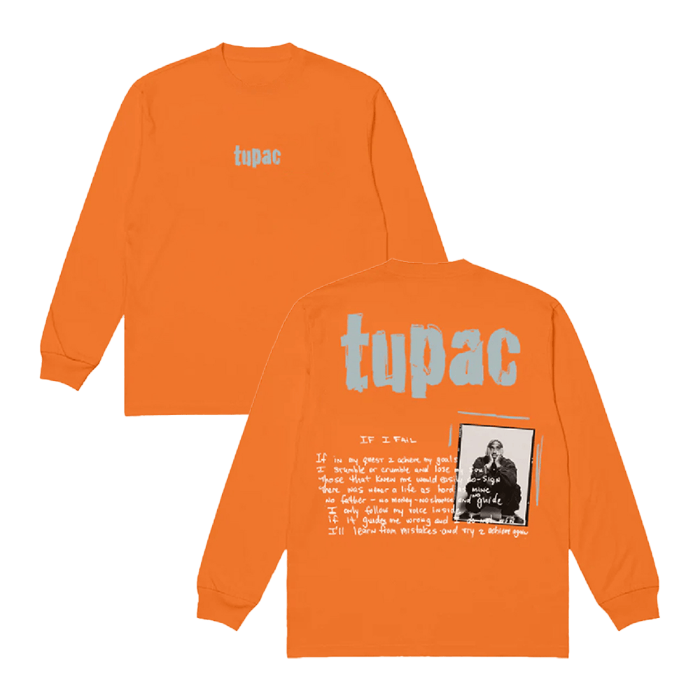 2pac Merch Achieve Again Long Sleeve T-Shirt Unique Father's Day Gifts