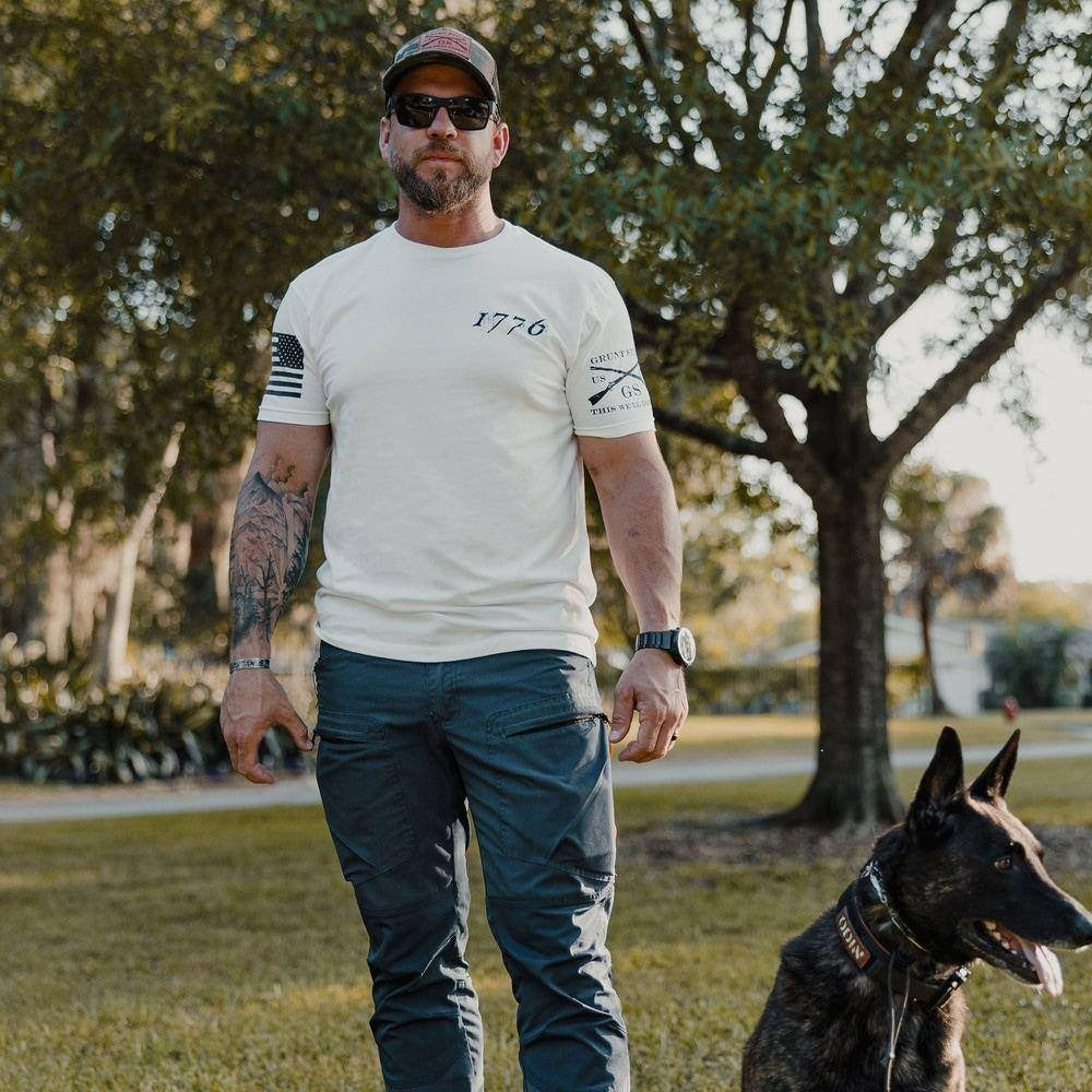 1776 Flag T-Shirt - White