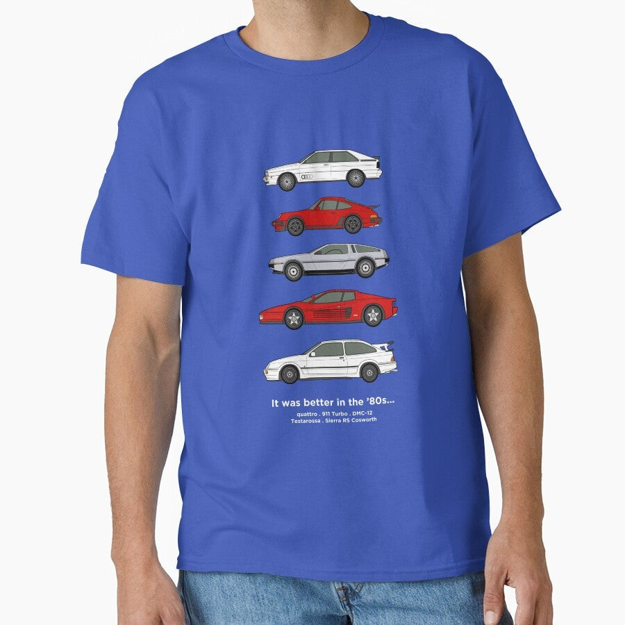 1980's Iconic Classic Sports Cars Classic T-Shirt