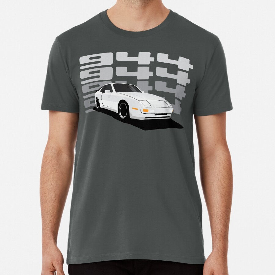 1986 Porsche 944 White illustration Premium T-Shirt