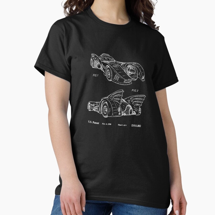 1989 Superhero Car Patent Design Classic T-Shirt