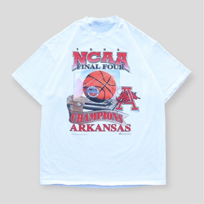 1995 Rare Arkansas Razorbacks NCAA Final Four Championship Tee