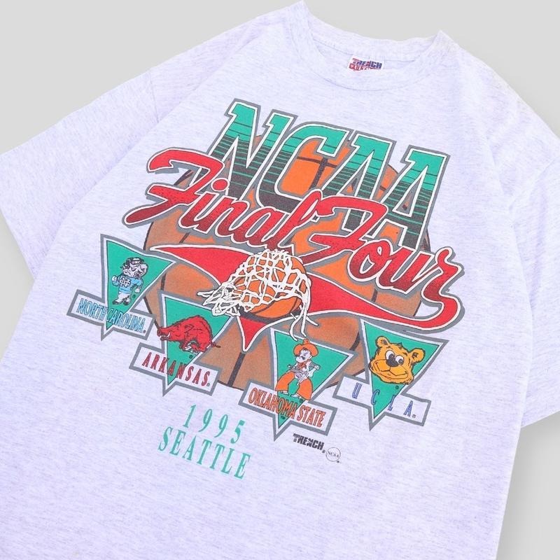 1995 Rare NC AA Final Four Official Game Tee, T-shirt For Men Women Menswear Top Tshirt Streetwear