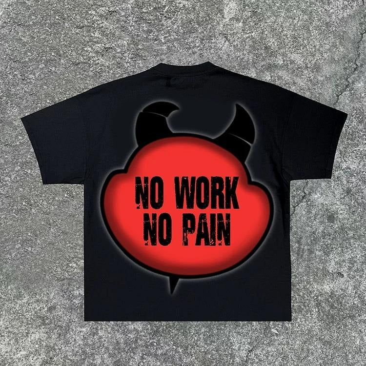 2 Sides The Devil Who Doesn't Work - Cotton Shirt - S to 4XL - Multiple color