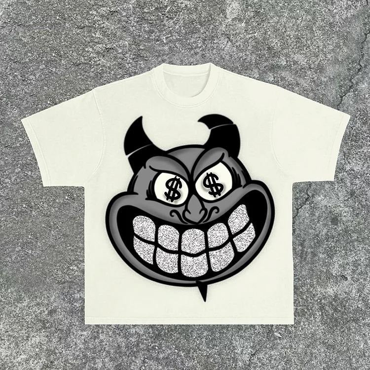 2 Sides The Devil Who Doesn't Work - Cotton Shirt - S to 4XL - Multiple color