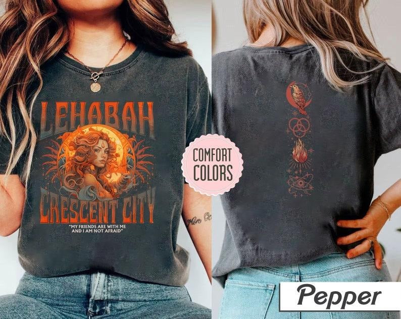 2 Slide Design, Crescent City Fan T-Shirt - 'My Friends Are With Me Lehabah' Tee, 'Light It Up' Bryce Quinlan Top, SJM Merchandise, Urban Fantasy Apparel