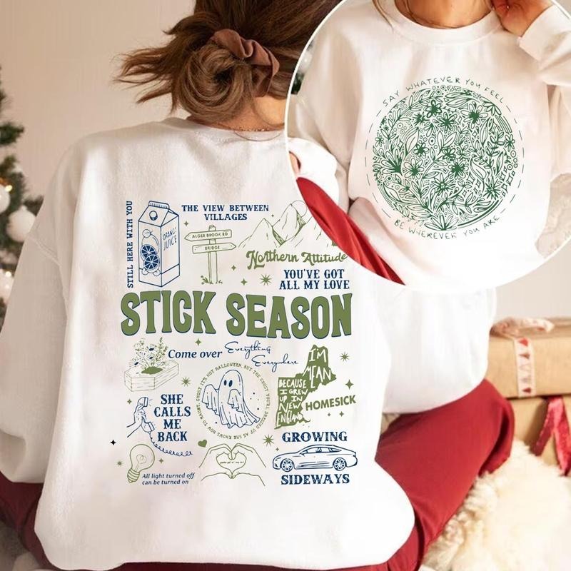 2-sided Music Vintage Sweatshirts Hoodies