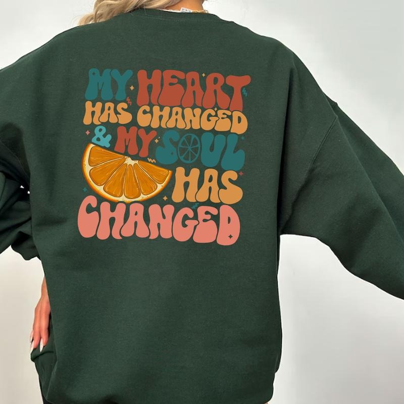 2 sided orange Tshirt Sweatshirt Hoodie