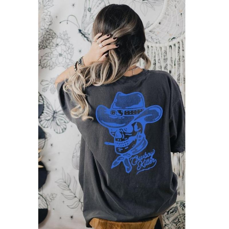 2 sides Cowboy Killer Shirt, Rodeo Shirt, Western Graphic Tee, Oversized Graphic  T-shirt, sweater and Hoodie vintage shirt
