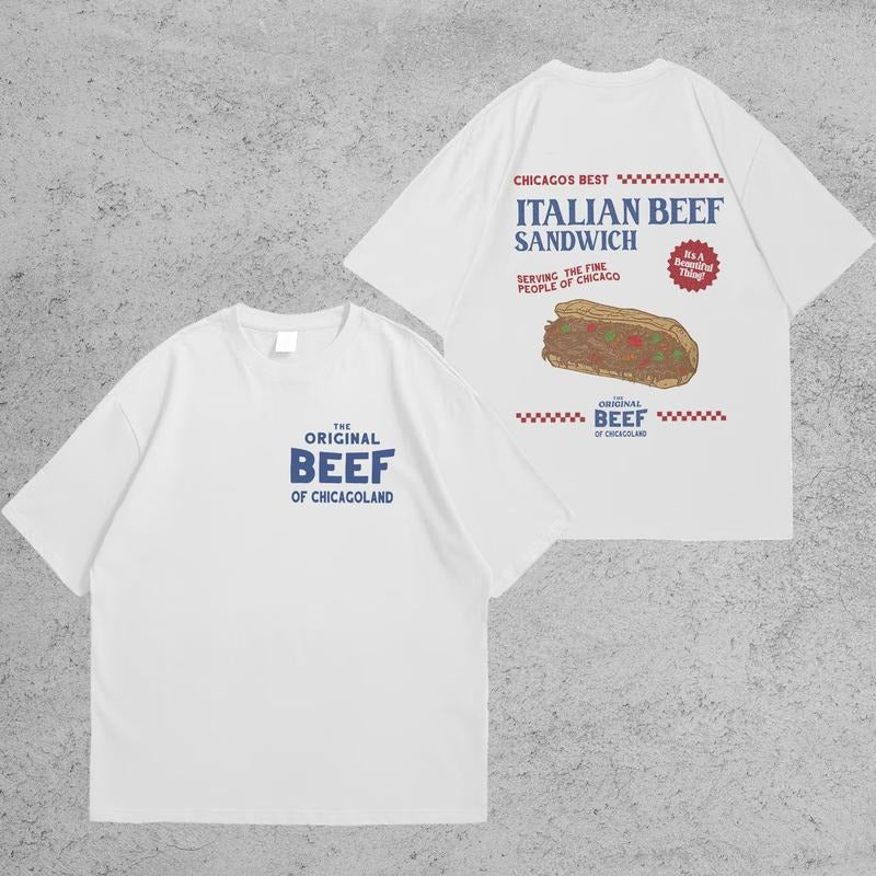 2 sides Italian Beef Sandwich T-Shirt Sweatshirt Hoodie Unisex
