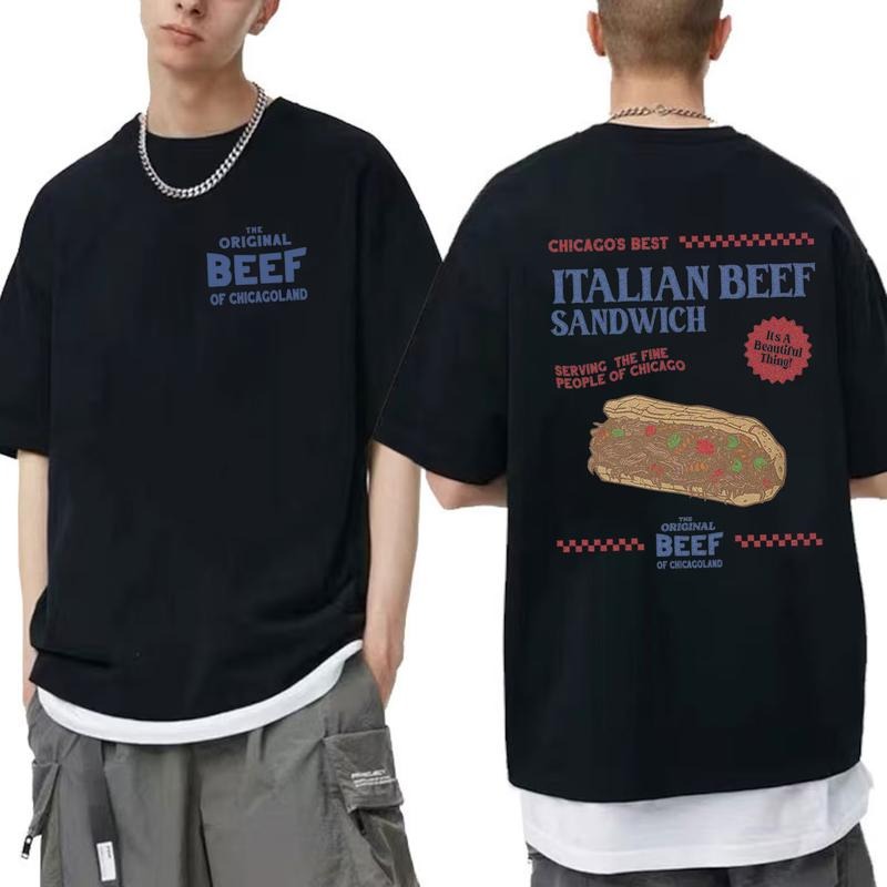 2 sides Italian Beef Sandwich T-Shirt Sweatshirt Hoodie Unisex