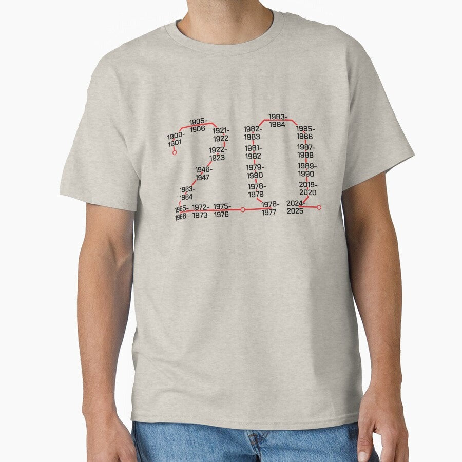20 League Titles LFC Tube map Classic T-Shirt