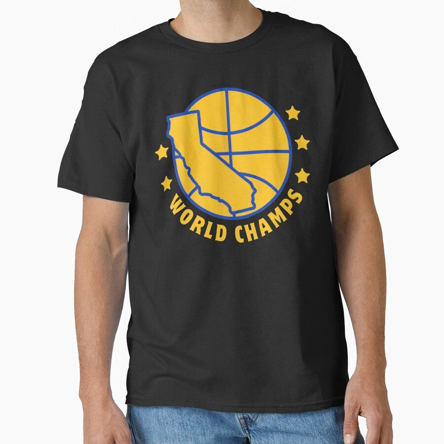 2017 Warriors Five Dubs 5W Championship World Champs Classic T-Shirt